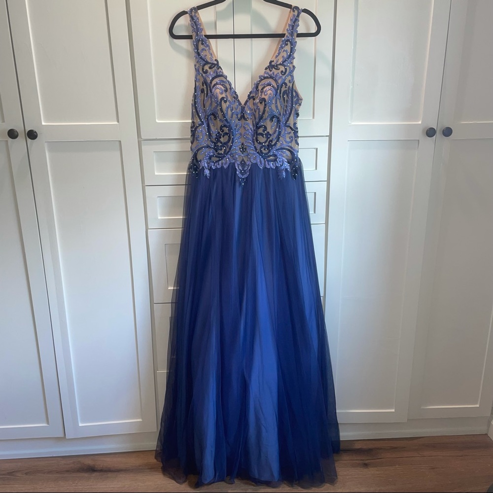 GB Prom Blue Dress Size 11